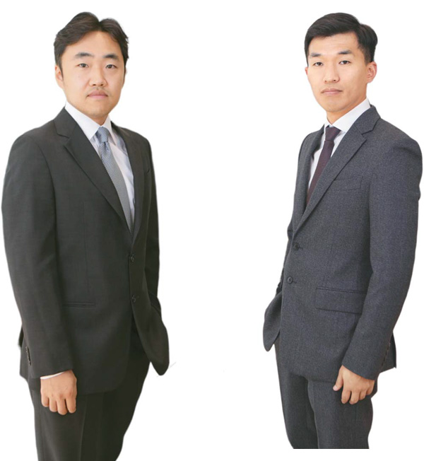 (왼쪽부터) 박효민 수석부사장·이근우 대표